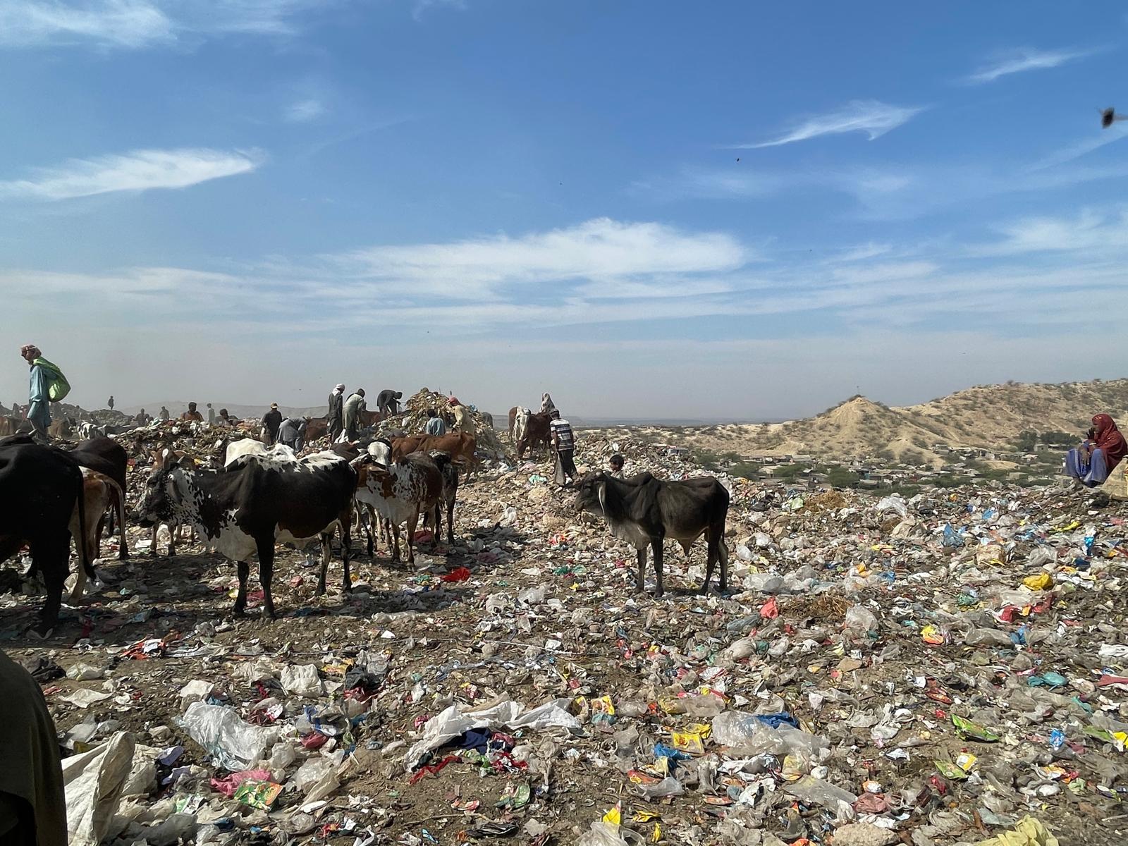 Jam Chakro Landfill, Karachi.